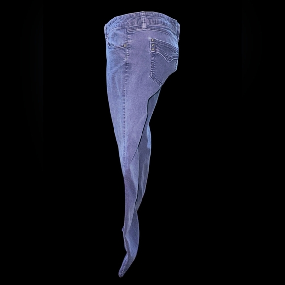 Candie's Juniors Denim Wash Jeans in Purple - Picture 2 of 4